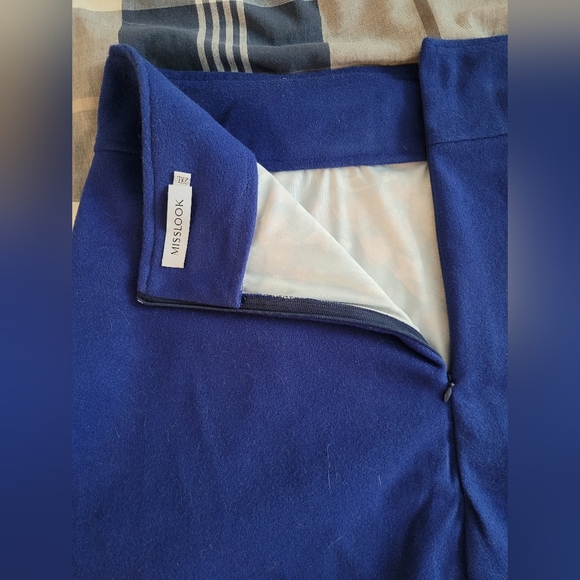 Blue/floral MISSLOOK midi skirt, 2XL - Picture 4 of 8